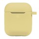 Чехол Apple AirPods, AirPods 2, Silicone Classic Case, Cream Yellow, Желтый