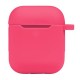 Чохол Apple AirPods, AirPods 2, Silicone Classic Case, Shiny Pink, Рожевий