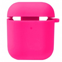 Чохол Apple AirPods, AirPods 2, Silicone Classic Case, Hot Pink, Рожевий
