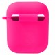 Чохол Apple AirPods, AirPods 2, Silicone Classic Case, Hot Pink, Рожевий