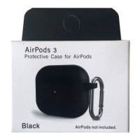 Чохол Apple AirPods 3, Silicone Classic Case, Чорний
