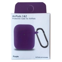 Чохол Apple AirPods, AirPods 2, Silicone Classic Case, Фіолетовий