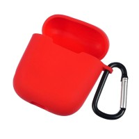 Чохол Apple AirPods, AirPods 2, Ultra Thin Silicone Case, Червоний