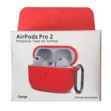 Чохол Apple AirPods Pro 2, Silicone Classic Case, Помаранчевий