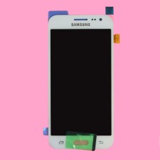 Дисплей Samsung J200 Galaxy J2 Duos, J200G Galaxy J2 Duos, J200H Galaxy J2 Duos, J200Y Galaxy J2 Duos, з сенсором, Білий