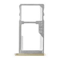 Слот SIM-карты (лоток) Meizu M6 Note, с разъемом карты памяти, Золотой