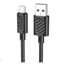 USB кабель Hoco X88, MicroUSB, 1.0 м., Чорний