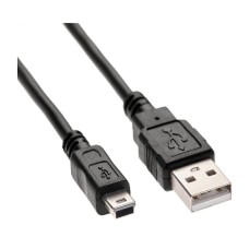 USB кабель MiniUSB, 1.0 м., China, Чорний