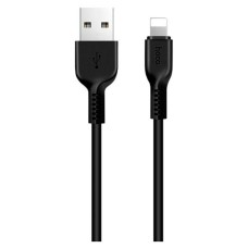 USB кабель Hoco X20 Flash Apple iPhone SE 2022, iPhone 14 Pro Max, iPhone 14 Plus, iPhone 14 Pro, iPhone 14, iPhone 13 Pro, iPhone 13 Mini, iPhone 13, iPhone 13 Pro Max, iPhone 12 Mini, iPhone 12 Pro Max, Lightning, 2.0 м., Чорний