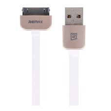 USB кабель Remax RC-D002i4 Kingkong Apple iPod ZUNO 2M, iPod Classic 120 Gb, iPod Photo 4G, iPod mini 1G, iPod Video 80Gb, iPod Video 30Gb, iPod Video 60Gb, iPod Touch 1, iPod Touch 3, iPod Touch 2, Apple 30-pin, Original, 1.0 м., Білий