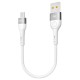 USB кабель Ridea RC-XS51 X-Silicone, MicroUSB, 0.25 м., Белый