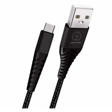 USB кабель WUW X177, MicroUSB, 1.0 м., Чорний