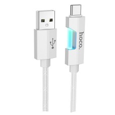 USB кабель Hoco U123, Type-C, 1.0 м., Сірий