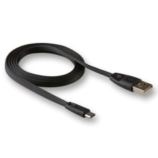 USB кабель Walker C320, MicroUSB, 1.0 м., Чорний