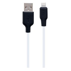 USB кабель Hoco X21 Plus Silicone Apple iPhone SE 2022, iPhone 14 Pro Max, iPhone 14 Plus, iPhone 14 Pro, iPhone 14, iPhone 13 Pro, iPhone 13 Mini, iPhone 13, iPhone 13 Pro Max, iPhone 12 Mini, iPhone 12 Pro Max, Lightning, 2.0 м., Чорний