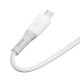USB кабель Ridea RC-SI35 SiliconePro, MicroUSB, 1.0 м., Белый