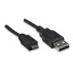 USB кабель Atcom 9174, MiniUSB, 0.8 м., Черный