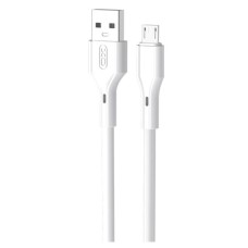 USB кабель XO NB230 Rock Series, MicroUSB, 1.0 м., Білий