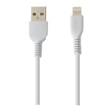 USB кабель Hoco X20 Flash Apple iPhone SE 2022, iPhone 14 Pro Max, iPhone 14 Plus, iPhone 14 Pro, iPhone 14, iPhone 13 Pro, iPhone 13 Mini, iPhone 13, iPhone 13 Pro Max, iPhone 12 Mini, iPhone 12 Pro Max, iPhone 12 Pro, Lightning, 3.0 м., Білий