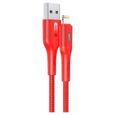 USB кабель Usams US-SJ425 Apple iPhone SE 2022, iPhone 14 Pro Max, iPhone 14 Plus, iPhone 14 Pro, iPhone 14, iPhone 12 Mini, iPhone 12 Pro Max, iPhone 12 Pro, iPhone 12, iPhone SE 2020, iPad PRO 9.7 2018, Lightning, 1.2 м., Червоний