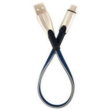 USB кабель Dengos, Type-C, 0.25 м., Синій