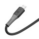 USB кабель Ridea RC-SI35 SiliconePro, MicroUSB, 1.0 м., Черный
