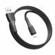 USB кабель Ridea RC-SI35 SiliconePro, MicroUSB, 1.0 м., Черный
