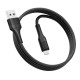 USB кабель Ridea RC-ST74 StablePro, MicroUSB, 1.0 м., Черный