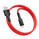 USB кабель Ridea RC-ST74 StablePro, MicroUSB, 1.0 м., Красный
