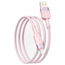 USB кабель Ridea RC-CP43 ColorPro Apple iPhone SE 2022, iPhone 14 Pro Max, iPhone 14 Plus, iPhone 14 Pro, iPhone 14, iPhone 13 Pro, iPhone 13 Mini, iPhone 13, iPhone 13 Pro Max, iPhone 12 Mini, iPhone 12 Pro Max, Lightning, 1.2 м., Рожевий