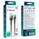 USB кабель Ridea RC-XS51 X-Silicone, MicroUSB, 2.0 м., Черный