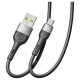 USB кабель Ridea RC-XS51 X-Silicone, MicroUSB, 2.0 м., Черный