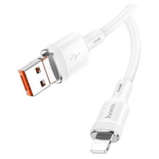 USB кабель Hoco U131 Apple iPhone SE 2022, iPhone 14 Pro Max, iPhone 14 Plus, iPhone 14 Pro, iPhone 14, iPhone 13 Pro, iPhone 13 Mini, iPhone 13, iPhone 13 Pro Max, iPhone 12 Mini, iPhone 12 Pro Max, iPhone 12 Pro, Lightning, 1.0 м., Білий