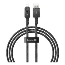 USB кабель Baseus P10355802221-00 Unbreakable Apple iPhone SE 2022, iPhone 14 Pro Max, iPhone 14 Plus, iPhone 14 Pro, iPhone 14, iPhone 13 Pro, iPhone 13 Mini, iPhone 13, iPhone 13 Pro Max, iPhone 12 Mini, Lightning, 1.0 м., Чорний