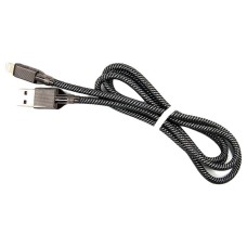 USB кабель Dengos Apple iPhone SE 2022, iPhone 14 Pro Max, iPhone 14 Plus, iPhone 14 Pro, iPhone 14, iPhone 13 Pro, iPhone 13 Mini, iPhone 13, iPhone 13 Pro Max, iPhone 12 Mini, iPhone 12 Pro Max, iPhone 12 Pro, Lightning, 1.0 м., Чорний