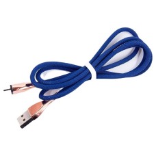 USB кабель Dengos, MicroUSB, 1.0 м., Синій