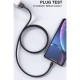 USB кабель WUW X203, MicroUSB, 1.0 м., Чорний