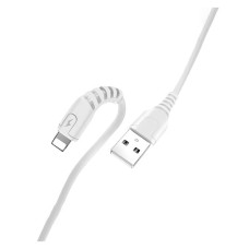 USB кабель WUW X166 Apple iPhone SE 2022, iPhone 14 Pro Max, iPhone 14 Plus, iPhone 14 Pro, iPhone 14, iPhone 13 Pro, iPhone 13 Mini, iPhone 13, iPhone 13 Pro Max, iPhone 12 Mini, iPhone 12 Pro Max, iPhone 12 Pro, Lightning, 1.0 м., Білий