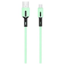 USB кабель Usams US-SJ432, MicroUSB, 1.0 м., Зелений