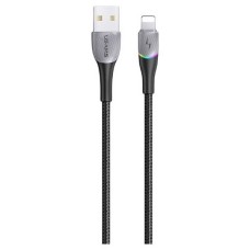 USB кабель Usams US-SJ541 Apple iPhone SE 2022, iPhone 14 Pro Max, iPhone 14 Plus, iPhone 14 Pro, iPhone 14, iPhone 12 Mini, iPhone 12 Pro Max, iPhone 12 Pro, iPhone 12, iPhone SE 2020, iPad PRO 9.7 2018, Lightning, 1.2 м., Чорний