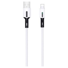 USB кабель Usams US-SJ456 Apple iPhone SE 2022, iPhone 14 Pro Max, iPhone 14 Plus, iPhone 14 Pro, iPhone 14, iPhone 12 Mini, iPhone 12 Pro Max, iPhone 12 Pro, iPhone 12, iPhone SE 2020, iPad PRO 9.7 2018, Lightning, 2.0 м., Білий