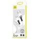USB кабель Usams US-SJ435, MicroUSB, 1.0 м., Білий