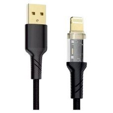 USB кабель Walker C950 Apple iPhone SE 2022, iPhone 14 Pro Max, iPhone 14 Plus, iPhone 14 Pro, iPhone 14, iPhone 13 Pro, iPhone 13 Mini, iPhone 13, iPhone 13 Pro Max, iPhone 12 Mini, iPhone 12 Pro Max, iPhone 12 Pro, Lightning, Чорний