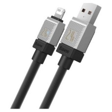 USB кабель Baseus CAKW000501 CoolPlay Apple iPhone SE 2022, iPhone 14 Pro Max, iPhone 14 Plus, iPhone 14 Pro, iPhone 14, iPhone 13 Pro, iPhone 13 Mini, iPhone 13, iPhone 13 Pro Max, iPhone 12 Mini, iPhone 12 Pro Max, Lightning, 2.0 м., Чорний