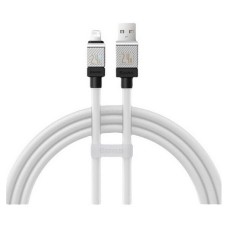 USB кабель Baseus CAKW000502 CoolPlay Apple iPhone SE 2022, iPhone 14 Pro Max, iPhone 14 Plus, iPhone 14 Pro, iPhone 14, iPhone 13 Pro, iPhone 13 Mini, iPhone 13, iPhone 13 Pro Max, iPhone 12 Mini, iPhone 12 Pro Max, Lightning, 2.0 м., Білий