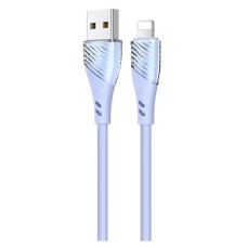 USB кабель Usams US-SJ493 U65 Apple iPhone SE 2022, iPhone 14 Pro Max, iPhone 14 Plus, iPhone 14 Pro, iPhone 14, iPhone 13 Pro, iPhone 13 Mini, iPhone 13, iPhone 13 Pro Max, iPhone 12 Mini, iPhone 12 Pro Max, Lightning, 1.0 м., Блакитний