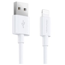 USB кабель WUW X158 Apple iPhone SE 2022, iPhone 14 Pro Max, iPhone 14 Plus, iPhone 14 Pro, iPhone 14, iPhone 13 Pro, iPhone 13 Mini, iPhone 13, iPhone 13 Pro Max, iPhone 12 Mini, iPhone 12 Pro Max, iPhone 12 Pro, Lightning, 1.0 м., Білий