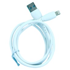 USB кабель Celebrat CB-20i Apple iPhone SE 2022, iPhone 14 Pro Max, iPhone 14 Plus, iPhone 14 Pro, iPhone 14, iPhone 13 Pro, iPhone 13 Mini, iPhone 13, iPhone 13 Pro Max, iPhone 12 Mini, iPhone 12 Pro Max, Lightning, 1.0 м., Білий