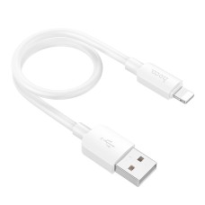 USB кабель Hoco X96 Hyper Apple iPhone SE 2022, iPhone 14 Pro Max, iPhone 14 Plus, iPhone 14 Pro, iPhone 14, iPhone 13 Pro, iPhone 13 Mini, iPhone 13, iPhone 13 Pro Max, iPhone 12 Mini, iPhone 12 Pro Max, Lightning, 0.25 м., Білий