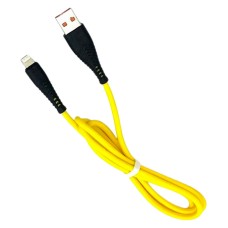 USB кабель Denmen D19L Apple iPhone SE 2022, iPhone 14 Pro Max, iPhone 14 Plus, iPhone 14 Pro, iPhone 14, iPhone 13 Pro, iPhone 13 Mini, iPhone 13, iPhone 13 Pro Max, iPhone 12 Mini, iPhone 12 Pro Max, iPhone 12 Pro, Lightning, 1.0 м., Жовтий